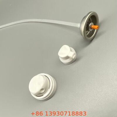 Válvula de pulverização de aerossóis de shampoo seco com atomização consistente, taxa de fluxo estável e desempenho sem resíduos