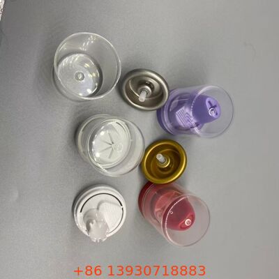 Valva de pulverização de aerossóis de alumínio invertida para mousse capilar com sistema de distribuição de 360 graus resistente à corrosão
