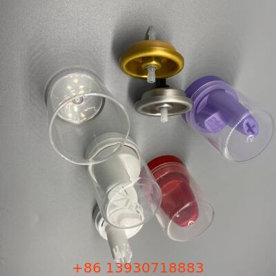 Valva de pulverização de aerossóis de alumínio invertida para mousse capilar com sistema de distribuição de 360 graus resistente à corrosão