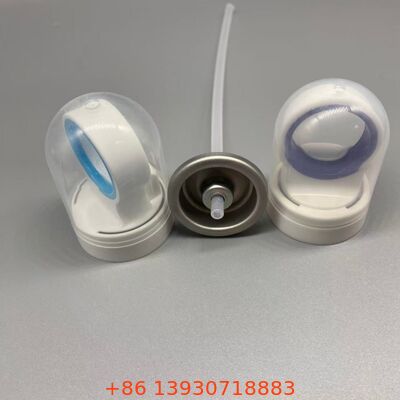 Válvula de aerossol de protetor solar com tampa higiênica, vedação à prova de vazamento e operação a 360 graus para spray de proteção solar