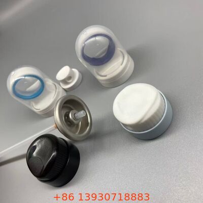 Válvula de protetor solar aerosol com bocal resistente a obstruções, vedação à prova de vazamento e operação a 360 graus para produtos de spray de cuidado solar