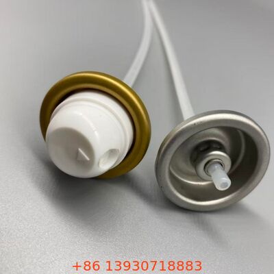 Valva de aerossol de desodorante à prova de vazamento de 1 polegada com distribuição de 360 ° e design resistente a obstruções para fórmulas de resistência antitranspirante e esportiva