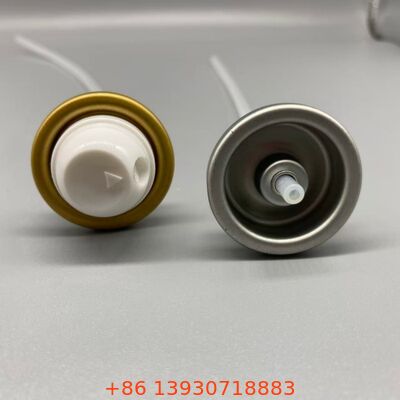 Valva de aerossol de desodorante à prova de vazamento de 1 polegada com distribuição de 360 ° e design resistente a obstruções para fórmulas de resistência antitranspirante e esportiva