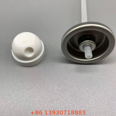 Valva de pulverização de corpo de aerossol à prova de vazamento e resistente a obstruções com tecnologia de distribuição de 360 ° e adaptação universal para latas de alumínio padrão