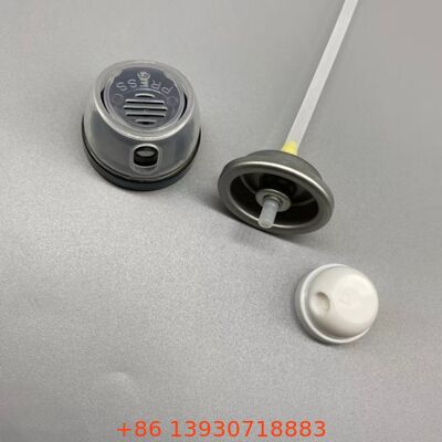 Valva de pulverização de corpo de aerossol à prova de vazamento e resistente a obstruções com tecnologia de distribuição de 360 ° e adaptação universal para latas de alumínio padrão