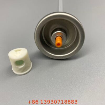 Válvula de cola para cabelos em aerossol com bocal anti-obstrução de névoa de precisão e construção resistente a produtos químicos para cuidados capilares profissionais