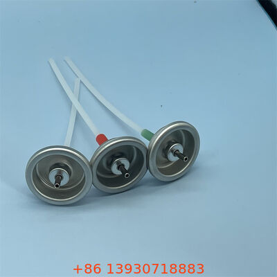 Valva de aerossol de 1 polegada com estribo metálico com dose de precisão resistente a produtos químicos para produtos farmacêuticos e cosméticos