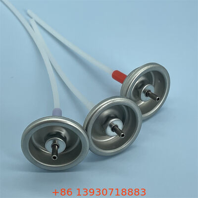 Válvula de aerossóis de medição de precisão com tronco metálico e taxa de pulverização ajustável para resistência a fugas