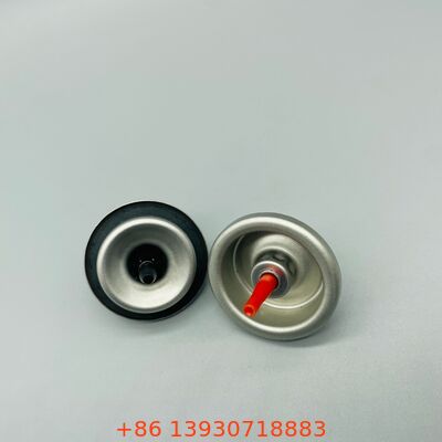 Válvula de aerossol de gás de isqueiro de butano com haste de plástico de 1 polegada de alta precisão para lata de recarga