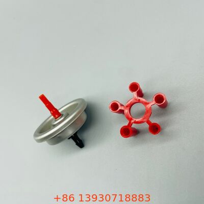 Válvula de aerossol de gás de isqueiro de butano com haste de plástico de 1 polegada de alta precisão para lata de recarga