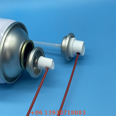 Válvula de aerossol durável para garrafas de pulverização de limpadores de carburador usadas no desengorduramento e na remoção de carbono do motor