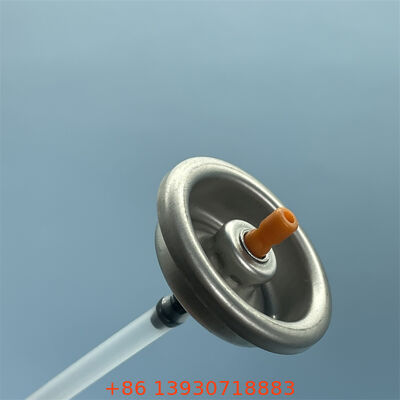 Válvula de pulverização ergonômica para aplicações de pulverização de aerossóis em sapatos e meias