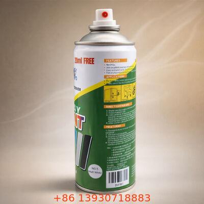Válvula de pintura masculina de aerossol de vedação aprimorada com acabamento coordenado por cores