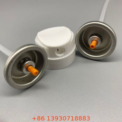 Válvula de aerossol de shampoo seco com atuador para aplicação direcionada à raiz