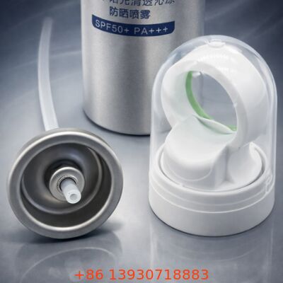 Válvula de Bomba para Protetor Solar com Dosagem Controlada, Construção em Folha de Flandres e Plástico para Várias Formulações de Loção