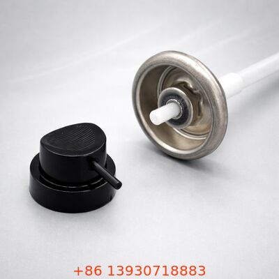 Válvula de aerossol de lata de metal de uma polegada com dispensação invertida de 360° para pulverização multidirecional