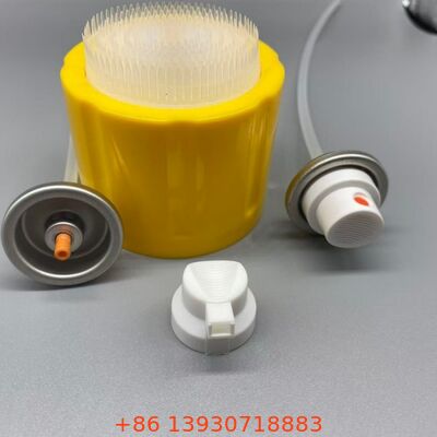 Válvula de aerossol profissional para limpador de espuma com tampa de escova para detalhamento automotivo