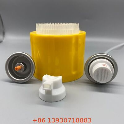 Válvula de aerossol profissional para limpador de espuma com tampa de escova para detalhamento automotivo