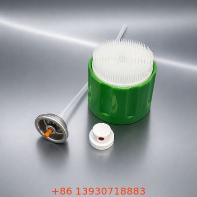 Válvula de aerossol para limpeza de espuma para corte de graxa com design de orifício amplo para espuma de alta densidade e materiais resistentes a produtos químicos