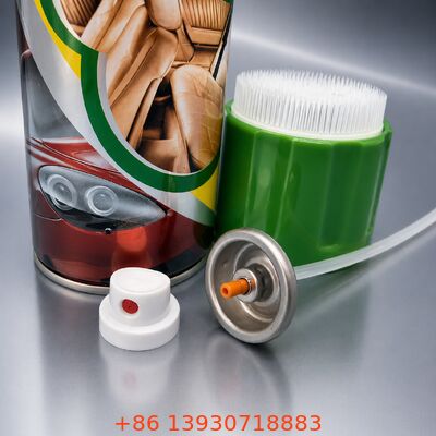 Válvula de aerossol para limpeza de espuma para corte de graxa com design de orifício amplo para espuma de alta densidade e materiais resistentes a produtos químicos