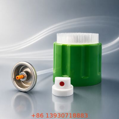 Valva de limpeza de espuma de aerossol de couro rico com tecnologia de espuma de aderência, materiais resistentes a produtos químicos e espuma de alta densidade