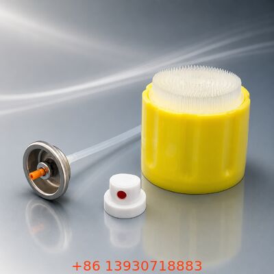 Valva de limpeza de espuma de aerossol de couro rico com tecnologia de espuma de aderência, materiais resistentes a produtos químicos e espuma de alta densidade
