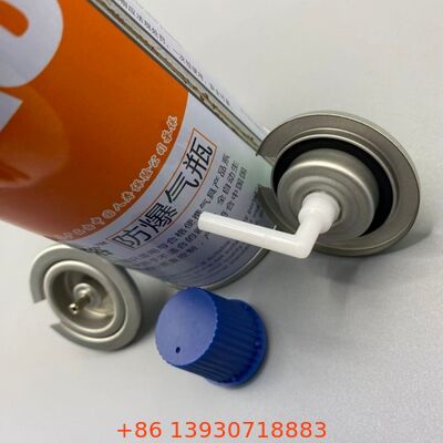 Válvula de gás de butano aerossólico de controlo de chamas com regulação de fluxo de precisão e desempenho à prova de vazamento