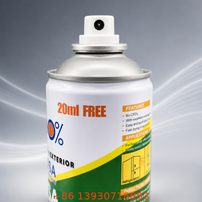 Válvula de aerossol masculina de fábrica com forte desempenho de vedação e revestimento resistente aos raios UV para embalagens de tinta