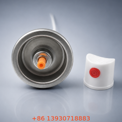 Conjunto de válvula de aerossol macho resistente a UV com design coordenado por cores e vedação forte para embalagens de spray premium