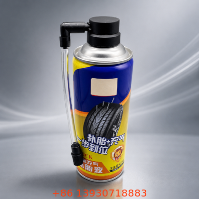 Valva de inflador de pneus de aerossol de uma polegada de estanho com cor de atuador personalizável para manutenção de pneus