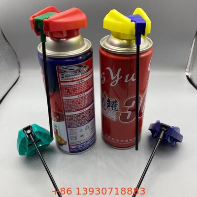 Actuador de gatilho dobrável de aerossol premium com mecanismo de bloqueio à prova de vazamento e tubo de extensão integrado