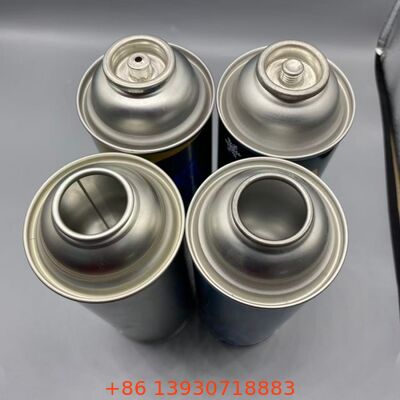 Caixa de gás de alta pressão 18-21 bar aerossol lata de estanho vazia 65mm 57mm