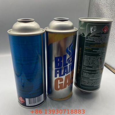 Caixa de gás de alta pressão 18-21 bar aerossol lata de estanho vazia 65mm 57mm