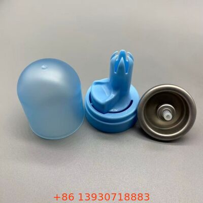 Válvula de aerossol de alumínio resistente à corrosão de distribuição invertida para mousse capilar e espuma de estilo