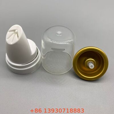 Valva de aerossol de mousse de cabelo invertida com alumínio resistente à corrosão e funcionalidade de 360 graus para distribuição contínua de espuma suave