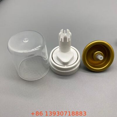 Válvula de aerossol de alumínio resistente à corrosão de distribuição invertida para mousse capilar e espuma de estilo