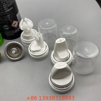 Válvula de aerossol de alumínio resistente à corrosão de distribuição invertida para mousse capilar e espuma de estilo