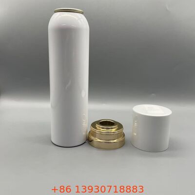 Saco de lata de alumínio com válvula, lata aerossol BOV para spray corporal, embalagem aerossol para uso em cuidados pessoais