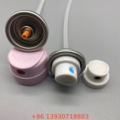 Válvula de aerossol de pulverização de brilho capilar de precisão com distribuição de pulverização uniforme, aço inoxidável resistente à corrosão e design anti-obstrução