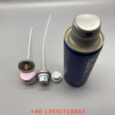 Válvula de spray de brilho capilar com bocal de névoa ultrafinos e projeto anti-obstrução para distribuição à prova de vazamento