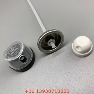 Válvula de pulverização corporal de desodorante à prova de vazamento e resistente a obstruções com tecnologia de distribuição de 360 ° e adaptação universal para latas de alumínio padrão