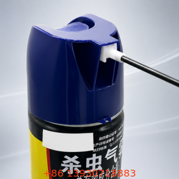 Tampa de aerossol de plástico resistente de 65 mm com tubo de extensão para direção de pulverização controlada